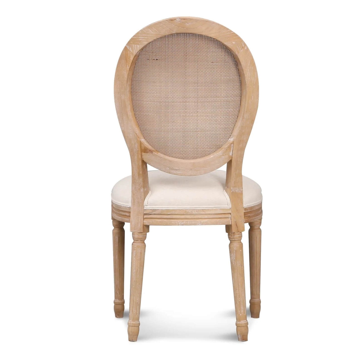 Gothenburg | French Provincial Wooden Rattan Dining Chairs | Set Of 2 | Beige