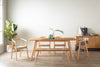 Granada | Modern Natural Walnut 1.8m Wooden Rectangular Dining Table