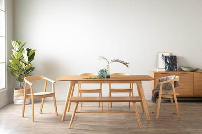 Granada | Natural Modern Wooden Dining Chairs | Set Of 2 | Natural