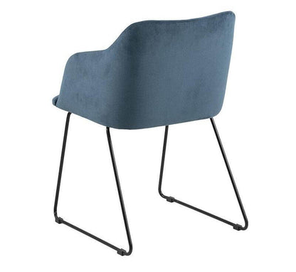 Grange | Blue Contemporary Upholstered Dining Chairs | Set Of 2 | Blue