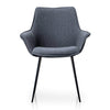 Hillsborough | Dark Green, Velvet, Beige, Fabric Upholstered, Metal, Contemporary Dining Chairs: Set of 2