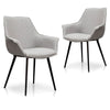 Hillsborough | Fabric & Velvet Modern Dining Chairs | Set Of 2