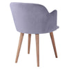 Hoth | Grey, Dark Green Wooden Modern Dining Chairs | Set Of 2 | Grey