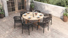 Isaac | Black Metal Outdoor Dining Chair With Arms