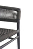 Isaac | Black Metal Outdoor Dining Chair With Arms