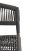 Isaac | Black Metal Outdoor Dining Chair With Arms