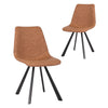Jarvis | Contemporary Commercial PU Leather Dining Chairs | Set Of 2