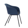 Kaida-  black, blue, white plastic, Mid Century Dining Chairs