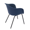 Kaida-  black, blue, white plastic, Mid Century Dining Chairs