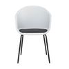 Kaida | Plastic Mid Century Dining Chairs | Set Of 2 | White