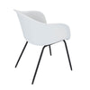 Kaida-  black, blue, white plastic, Mid Century Dining Chairs