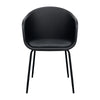 Kaida-  black, blue, white plastic, Mid Century Dining Chairs