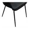 Kaida-  black, blue, white plastic, Mid Century Dining Chairs