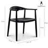 Kensington | Black, Wooden, Mid Century Dining Chair