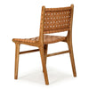 Lindeman Version 1 White, Tan, Natural, Black Coastal Leather Wooden Dining Chairs