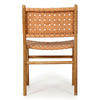 Lindeman Version 1 White, Tan, Natural, Black Coastal Leather Wooden Dining Chairs