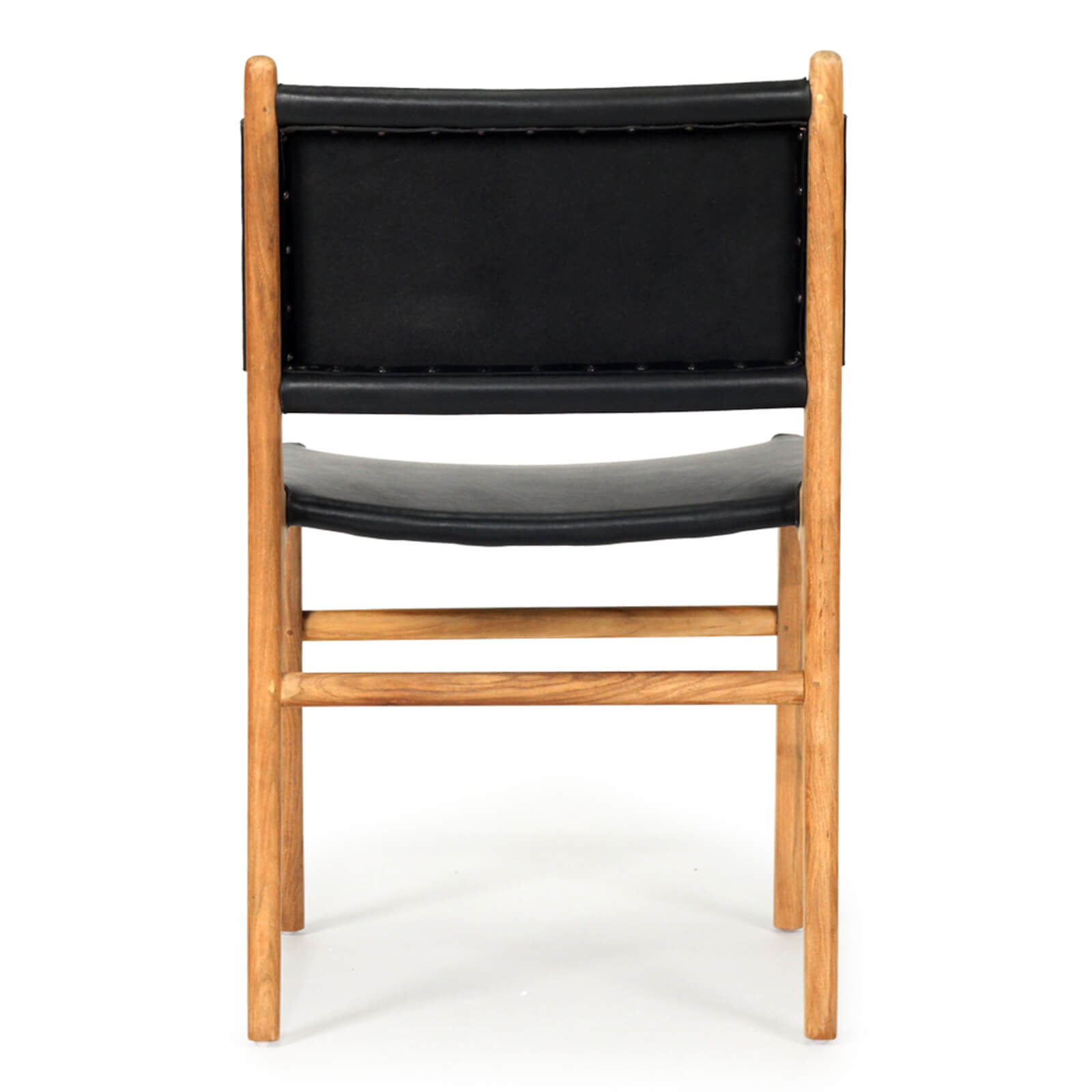 Lindeman Version 2 White, Tan, Natural, Black Coastal Leather Wooden Dining Chairs