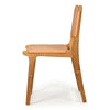 Lindeman Version 2 White, Tan, Natural, Black Coastal Leather Wooden Dining Chairs