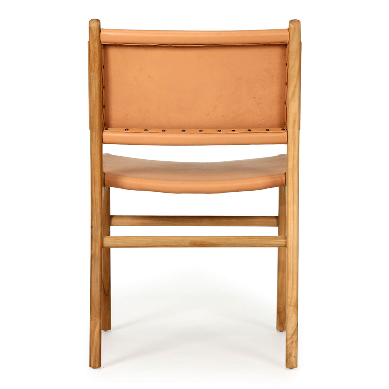 Lindeman Version 2 White, Tan, Natural, Black Coastal Leather Wooden Dining Chairs