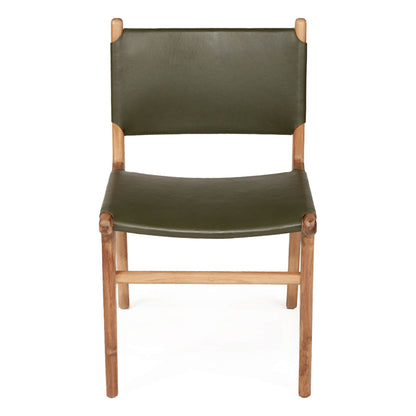 Lindeman Version 2 | Coastal Leather Wooden Dining Chairs | Set Of 2