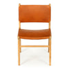 Lindeman Version 2 White, Tan, Natural, Black Coastal Leather Wooden Dining Chairs