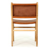 Lindeman Version 2 White, Tan, Natural, Black Coastal Leather Wooden Dining Chairs