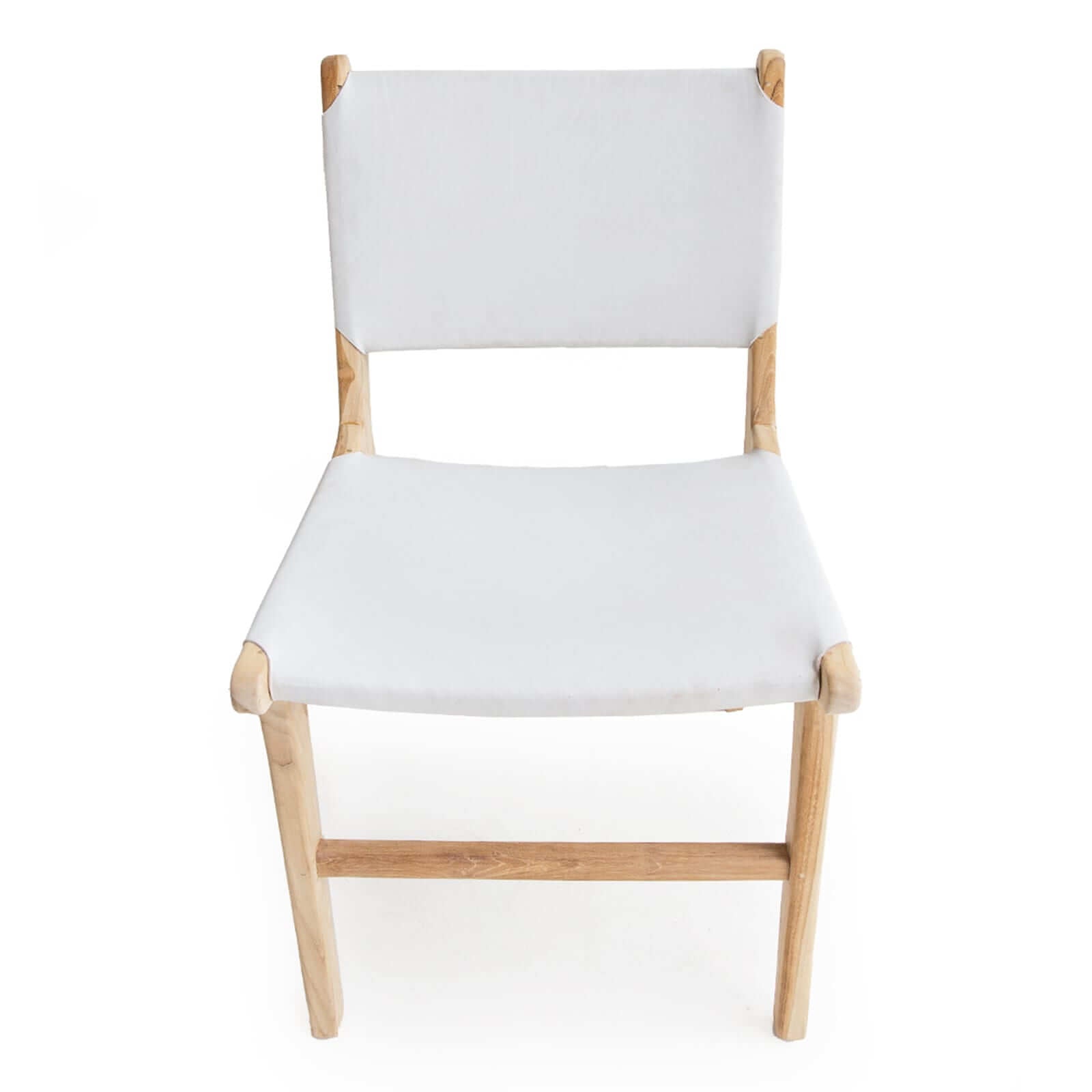 Lindeman Version 2 White, Tan, Natural, Black Coastal Leather Wooden Dining Chairs