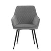  Liverpool Brown, Grey  Upholstered  Modern Dining Chair