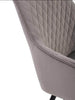  Liverpool Brown, Grey  Upholstered  Modern Dining Chair
