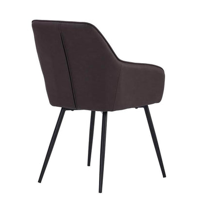 Liverpool | Brown, Grey Upholstered Modern Dining Chair | Set Of 2 | Brown