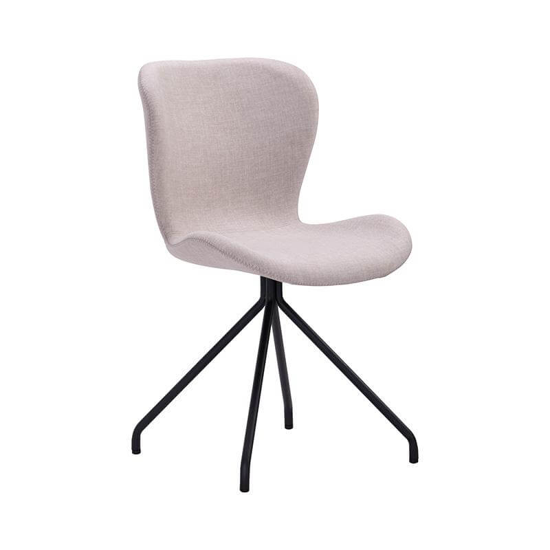 Macan | Sand Upholstered Metal Modern Dining Chair | Sand