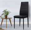 Manhattan | Black PVC Dining Chairs | Set Of 4