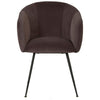 Mansfield | Modern Metal Velvet Dining Chairs With Arms | Set Of 2