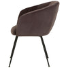 Mansfield | Modern Metal Velvet Dining Chairs With Arms | Set Of 2