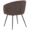Mansfield | Modern Metal Velvet Dining Chairs With Arms | Set Of 2