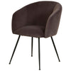 Mansfield | Modern Metal Velvet Dining Chairs With Arms | Set Of 2