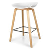 Marbella | Contemporary Coastal Wooden Bar Stool