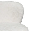 Marli | Modern Metal White Rabbit Fabric Bar Stools | Set Of 2