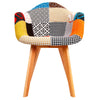 Marlo Version 2 | Multi Coloured, Upholstered, Wooden Dining Chairs | Set Of 2