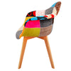 Marlo Version 2 | Multi Coloured, Upholstered, Wooden Dining Chairs | Set Of 2