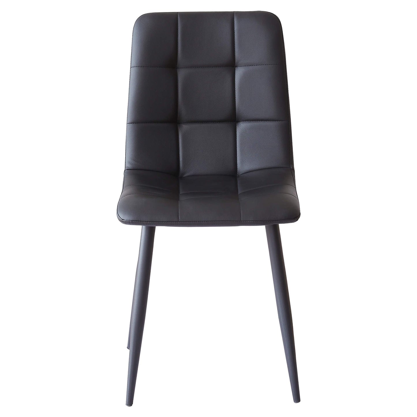 Maryland | Modern PU leather Ultra Suede Fabric Dining Chairs | Set Of 4 | Black