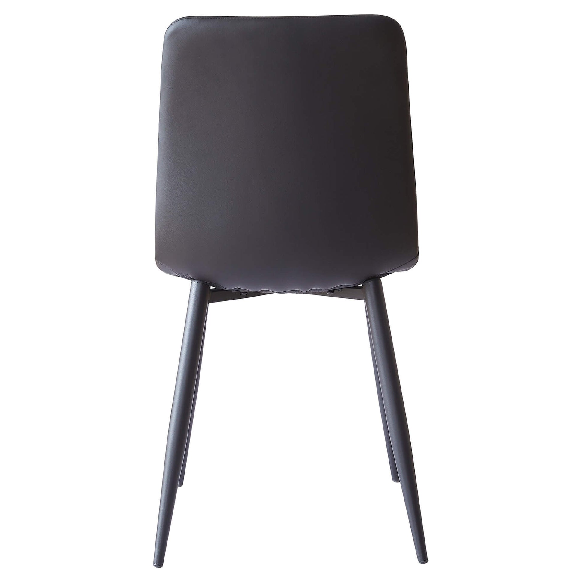 Maryland | Modern PU leather Ultra Suede Fabric Dining Chairs | Set Of 4 | Black