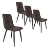 Maryland | Modern PU leather Ultra Suede Fabric Dining Chairs | Set Of 4