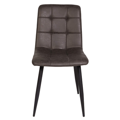 Maryland | Modern Taupe, Grey Ultra Suede Fabric Dining Chairs | Set Of 4