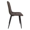 Maryland | Modern Taupe, Grey Ultra Suede Fabric Dining Chairs | Set Of 4
