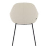 Matera | Contemporary Stain Resistant Fabric Dining Chairs With Arms | Set Of 2