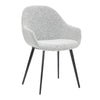 Matera | Contemporary Upholstered Fabric Dining Chairs With Arms | Set Of 2