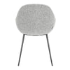 Matera | Contemporary Upholstered Fabric Dining Chairs With Arms | Set Of 2