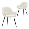 Matera | Contemporary Stain Resistant Fabric Dining Chairs With Arms | Set Of 2