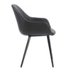 Matera | Contemporary PU Leather Dining Chairs With Arms | Set Of 2